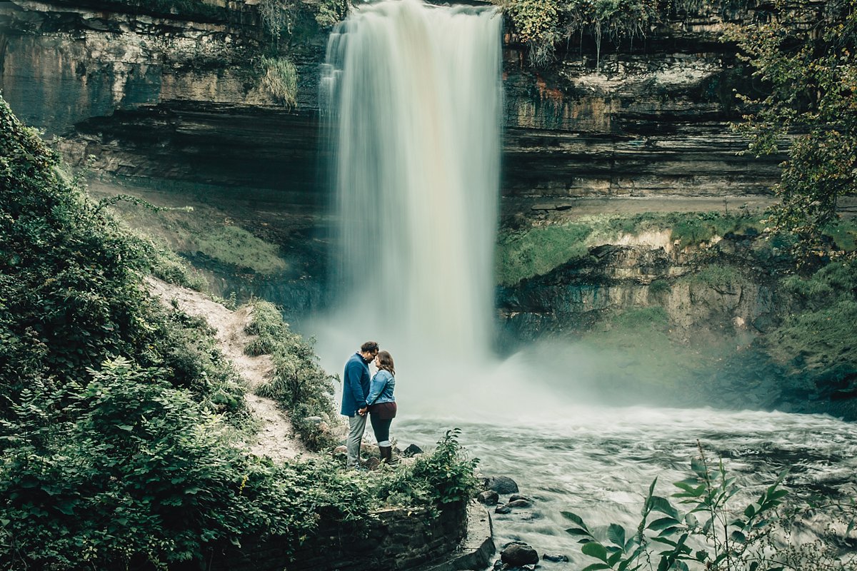 Romantic engagement photo