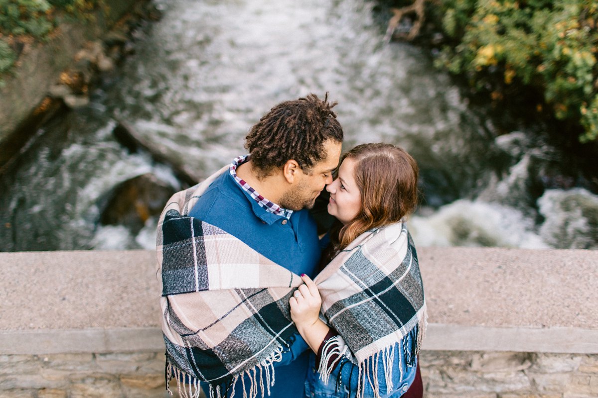 Rustic engagement photo - Midwest Wisconsin wedding photographer