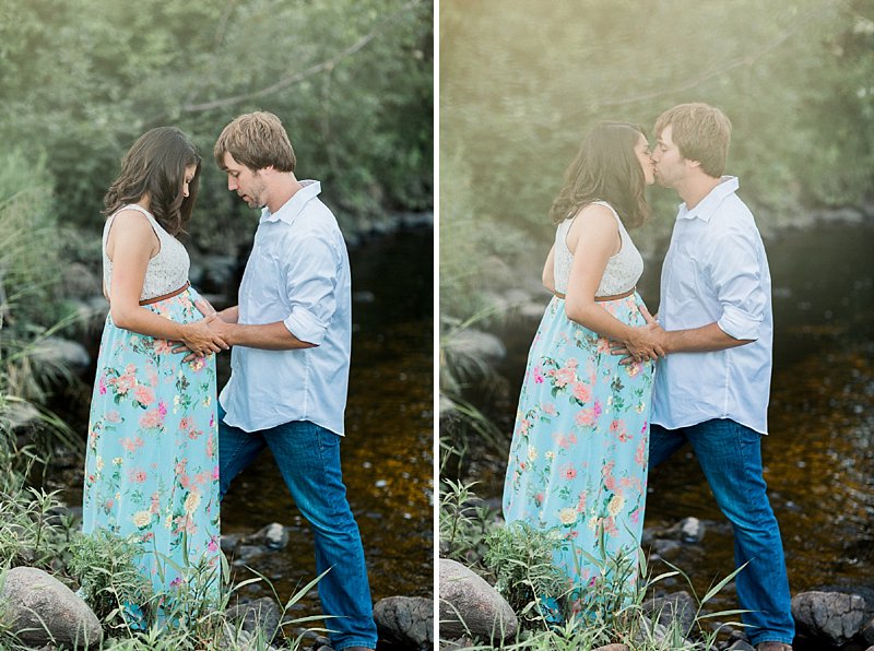 Country maternity photos in nature - Wisconsin family photographer - James Stokes Photography