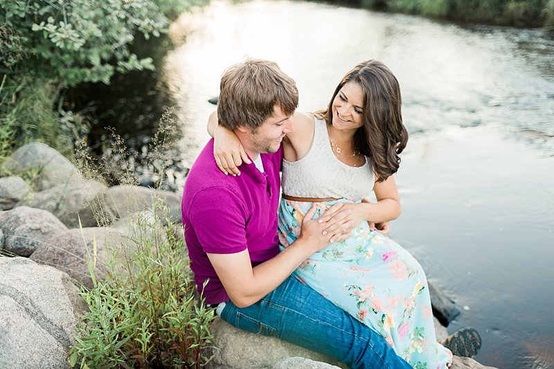 Outdoor maternity photo - Wisconsin family photographer - James Stokes Photography