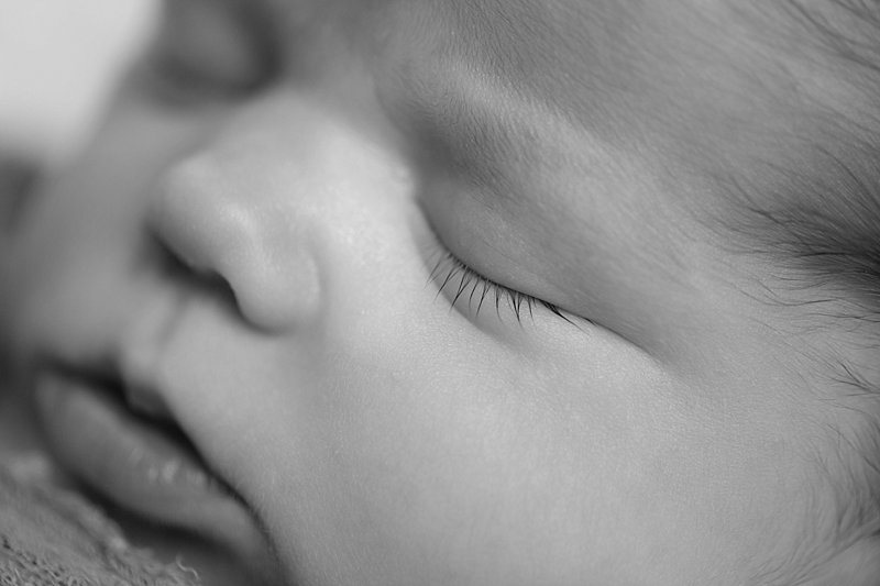 black and white newborn photos - Wisconsin newborn photographer - James Stokes Photography