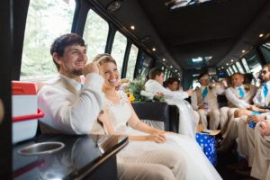 www.james-stokes.com | James Stokes Photography, LLC - Wisconsin wedding photographer - bride and groom in limo