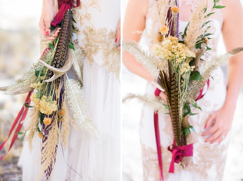 Silk and Willow Antler Bouqets