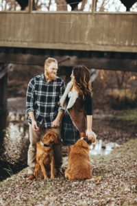 Wisconsin Wedding & Portrait Photographer Couples with Dogs Film-Style Images