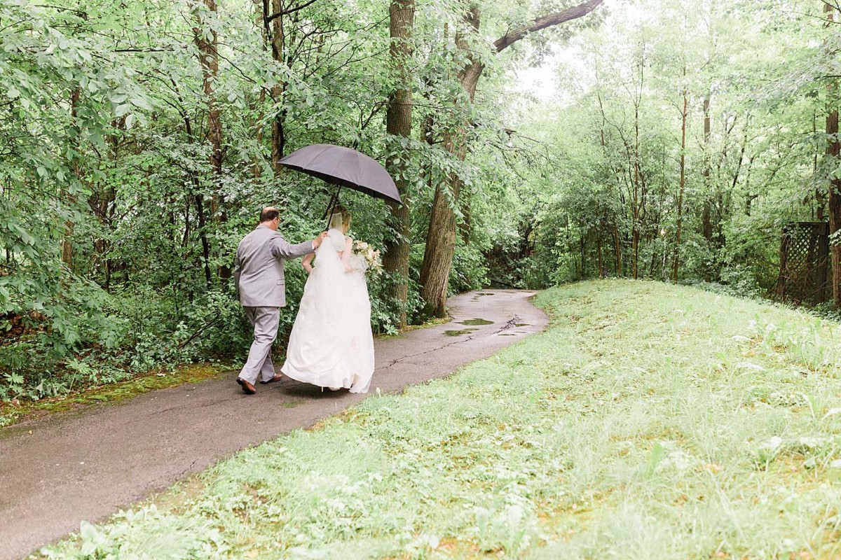 rainy day wedding