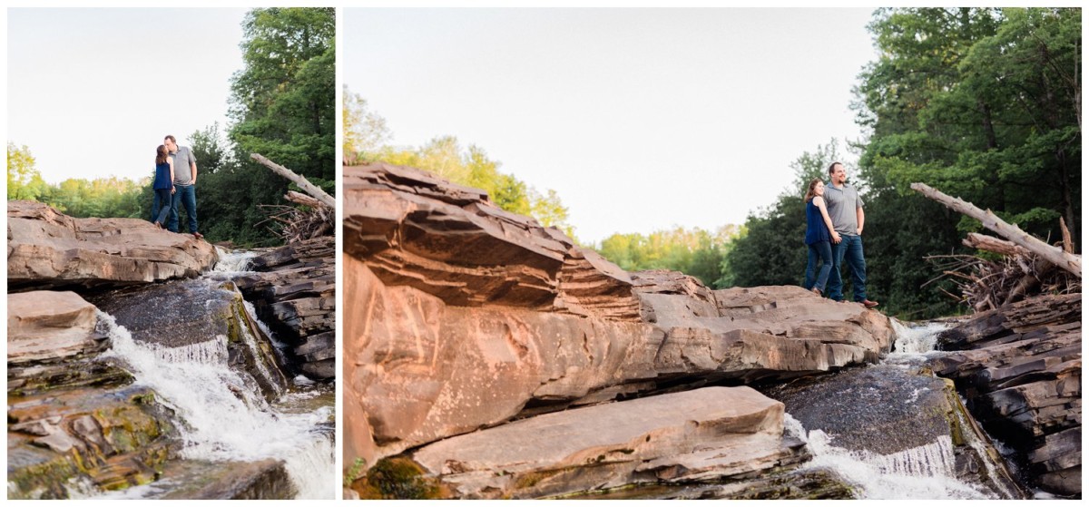 breathtaking backdrop engagement