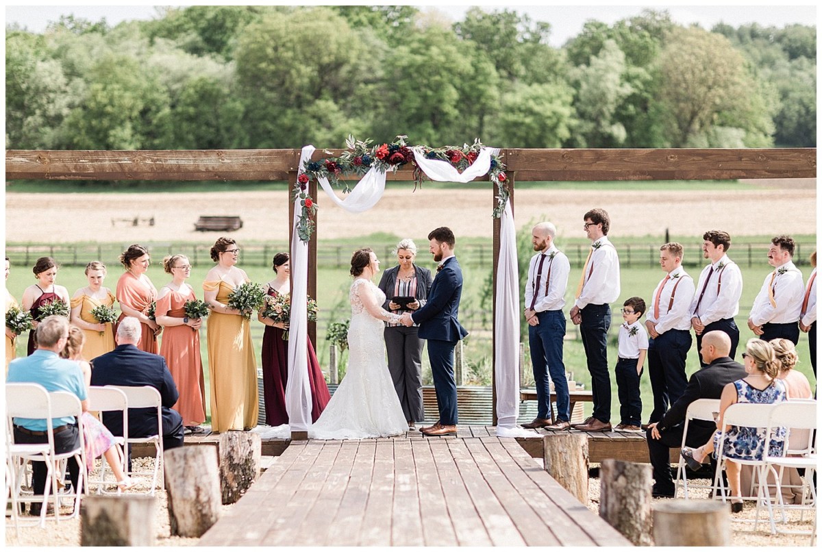 on a whim event barn sparta wi wedding