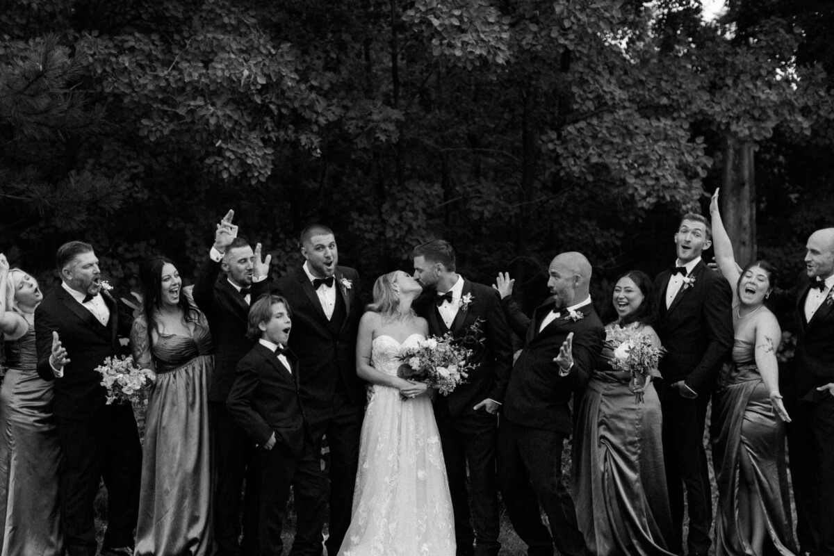 Minocqua, Wisconsin Midwest cinematic wedding photography by James and Katie Stokes.