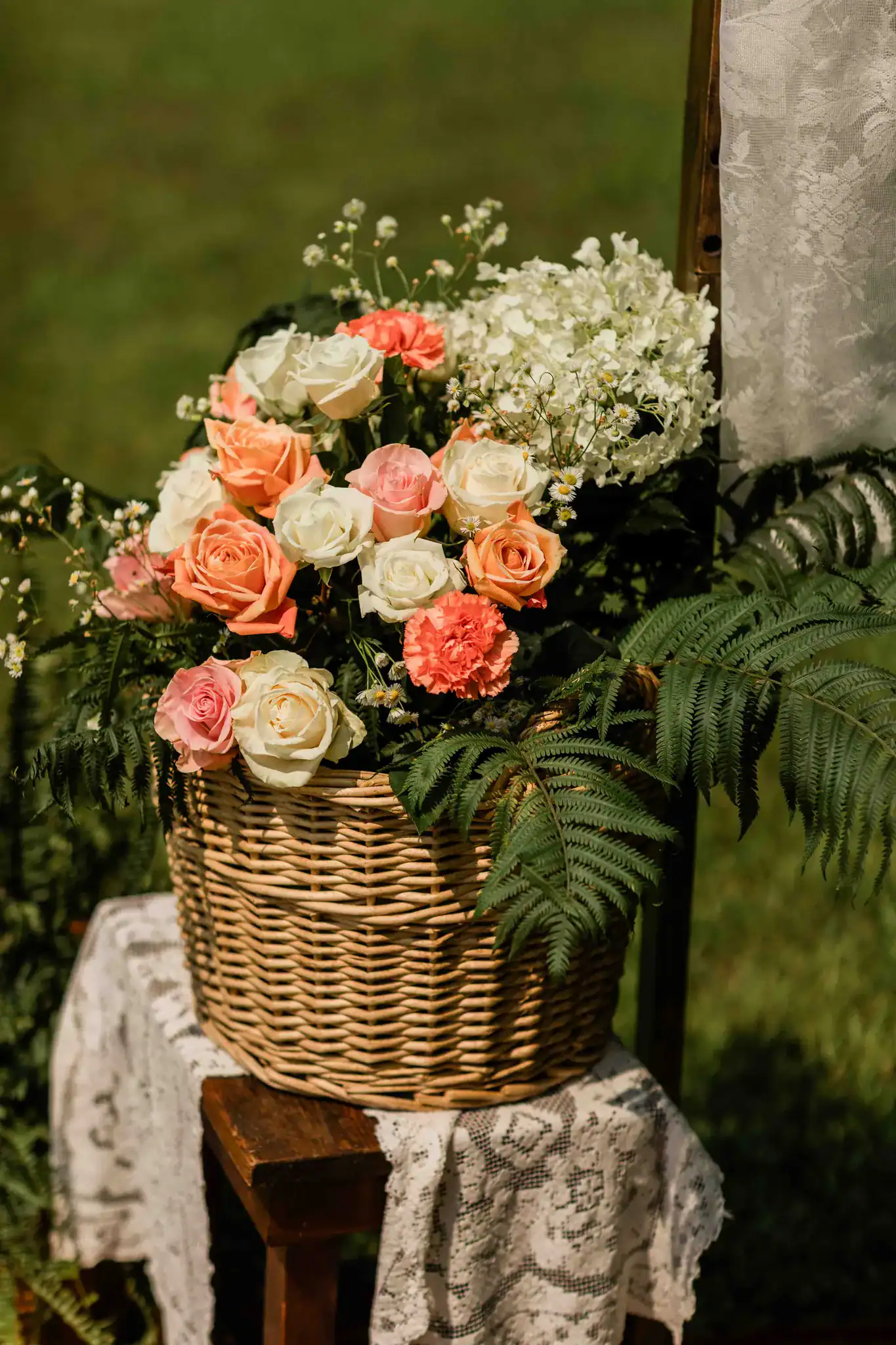 Bridal detail at intimate backyard wedding in Wisconsin Dells photographed by James Stokes Photography