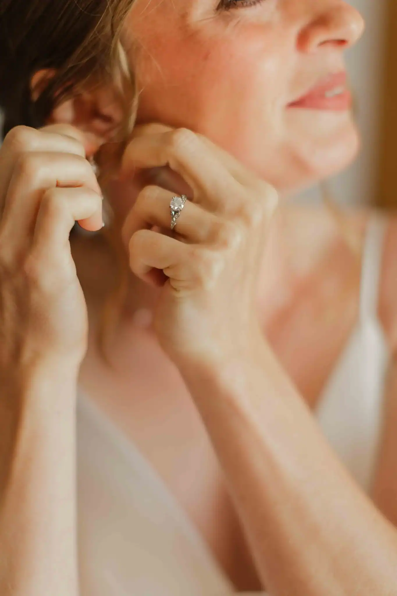 Bridal getting ready detail at Wisconsin Dells intimate backyard wedding