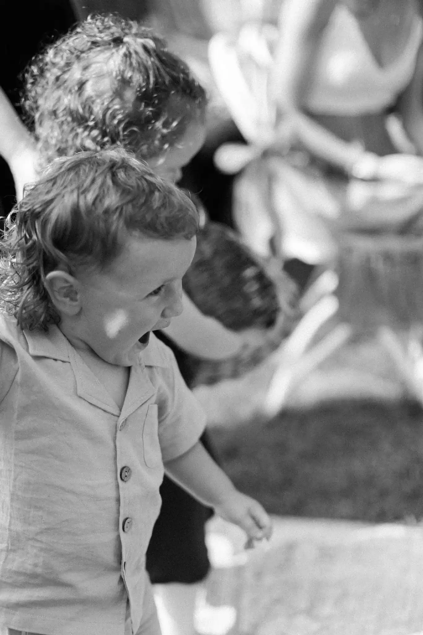 Bride getting ready at Wisconsin Dells backyard wedding photographed by James Stokes