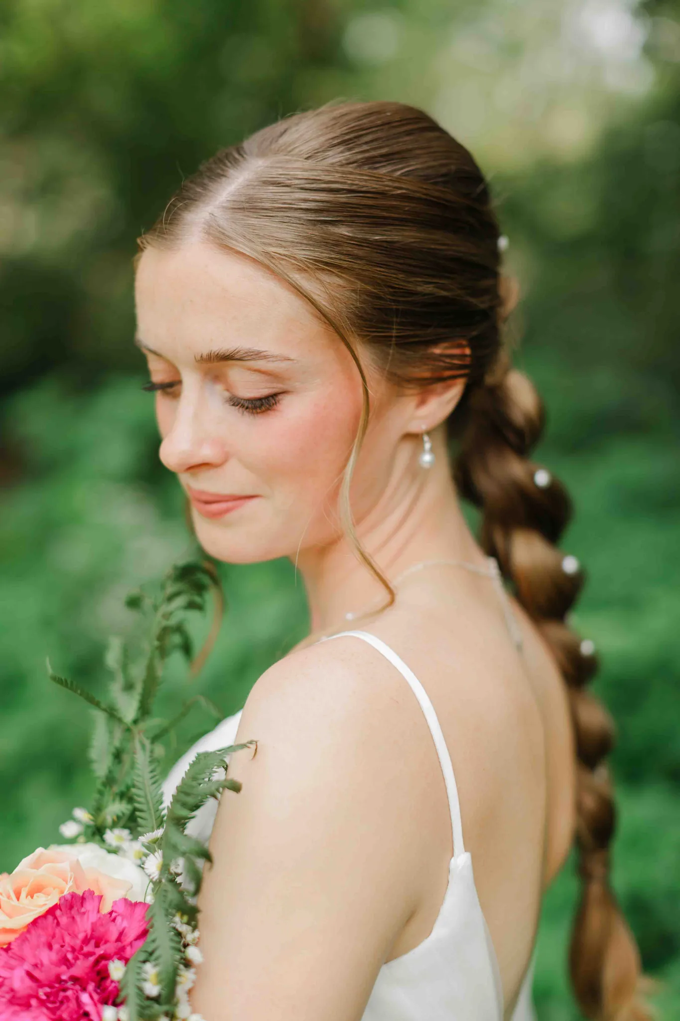 Documentary ceremony moment at Wisconsin Dells backyard wedding, James Stokes Photography