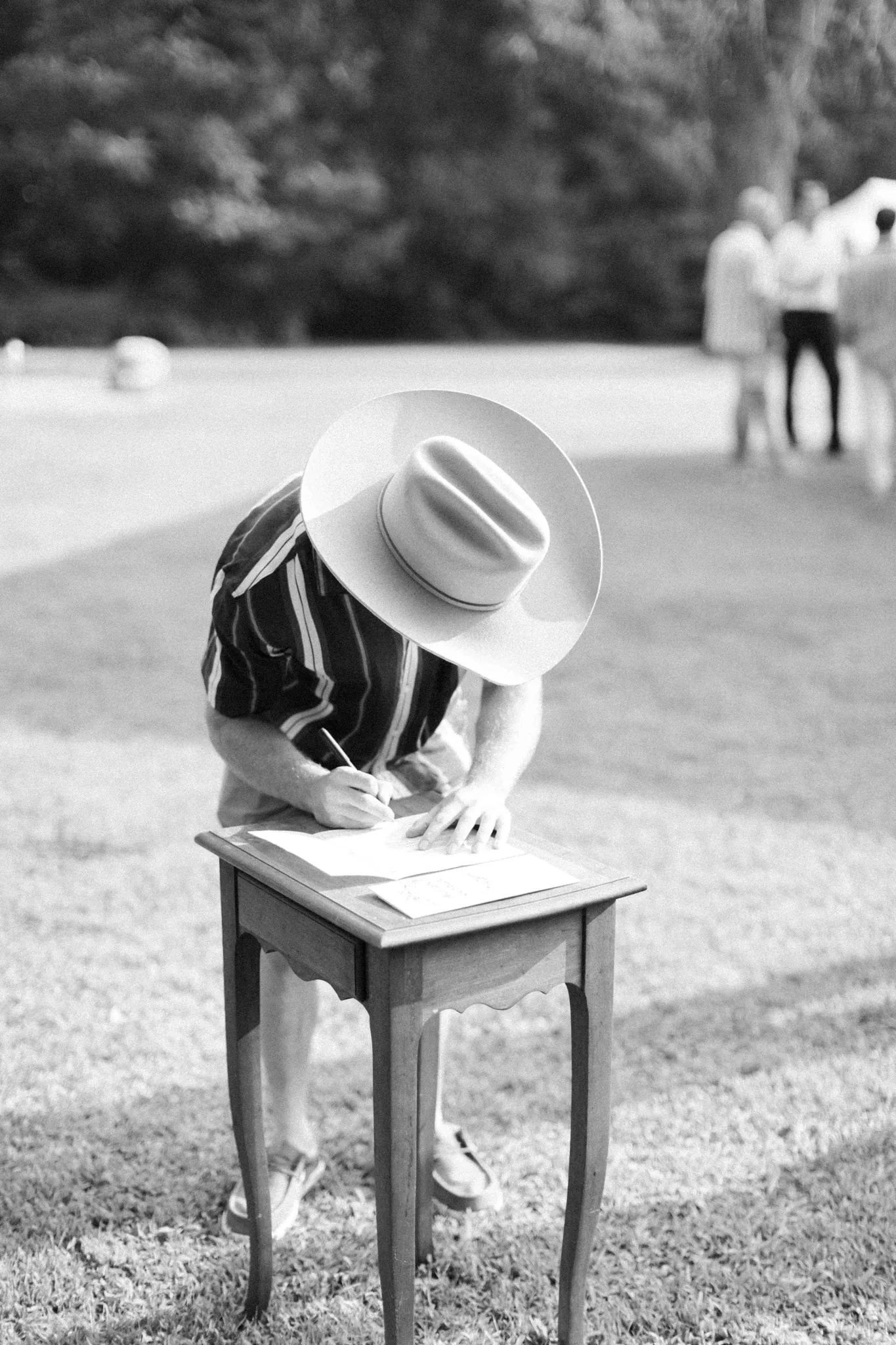 Documentary moment at intimate Wisconsin Dells backyard wedding